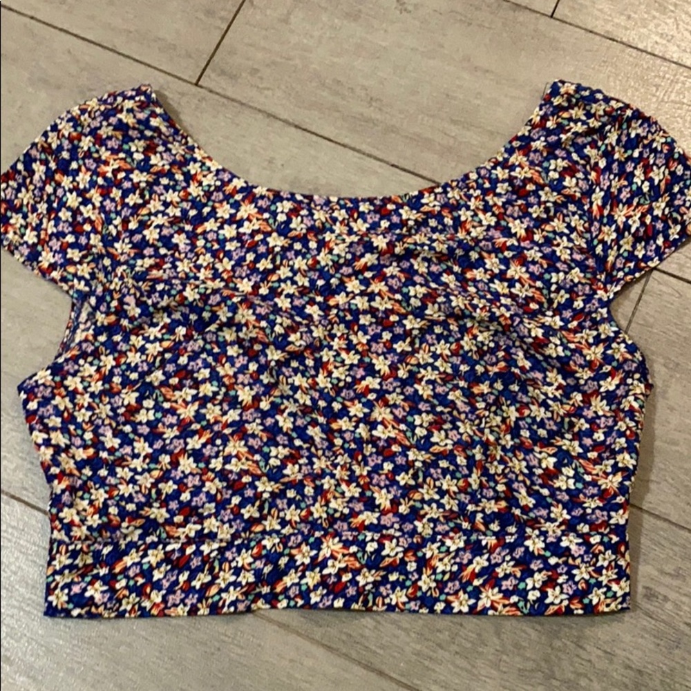 Floral crop top